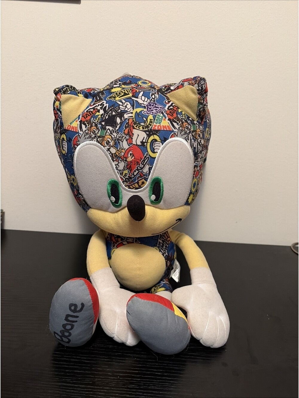 Sonic The Hedgehog Sticker Bomb Plush Doll Large 18” Stuffed Animal SEGA Toy